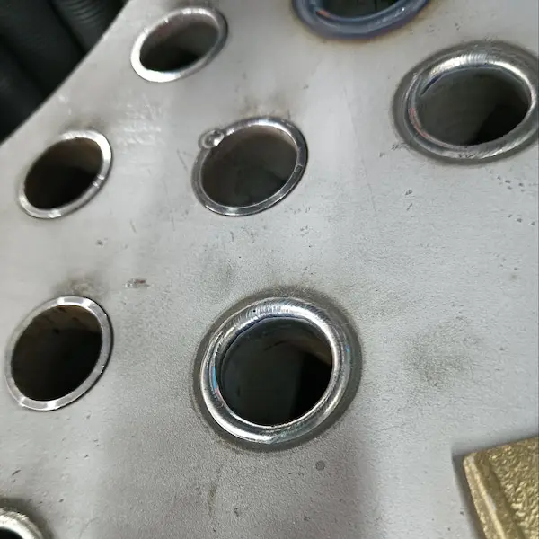 Soudage de tôles de tubes de l'industrie des chaudières