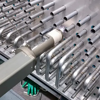Soudage de tubes d'échangeur de chaleur